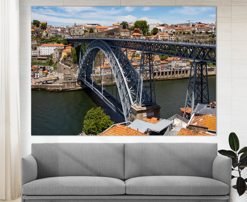 Porto Skyline Porto Canvas Print Portugal Wall Art Portugal Etsy France