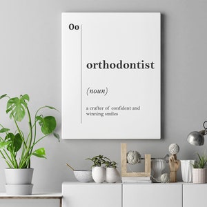 Kieferorthopäde Leinwandkunst, Zahnarztpraxis Dekor, Kieferorthopäde Geschenk, Zahnarzt Wandkunst, Zahnheilkunde Wandkunst, Stomatologie Geschenk