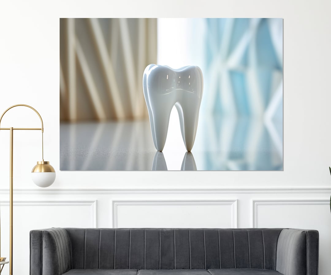 Dentist Wall Art, Dentist Gift, Minimalist Dentist Canvas Art, Dentist