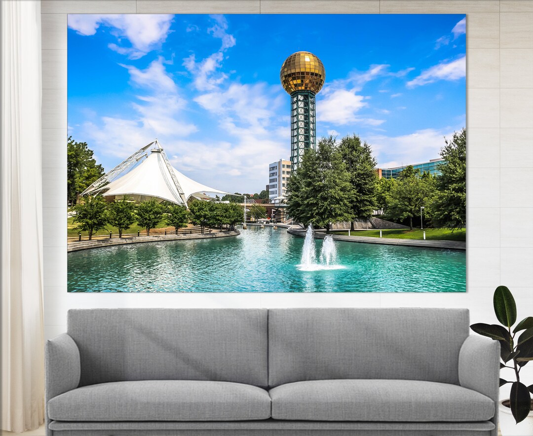 Knoxville Wall Art Knoxville Skyline Knoxville Canvas Print Etsy