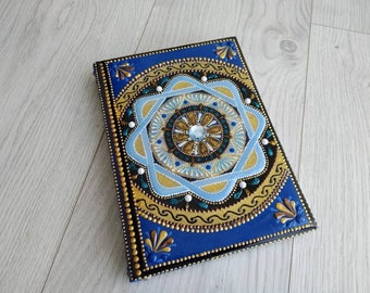 Reiki-Infused Mandala Notebook: Hand-Painted Dot Art A5 Journal