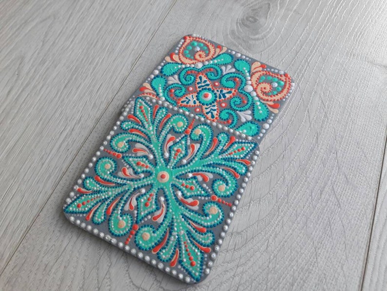 Set of 2 Hot Cup Holder Coaster With Painting Tenderness Cup Etsy