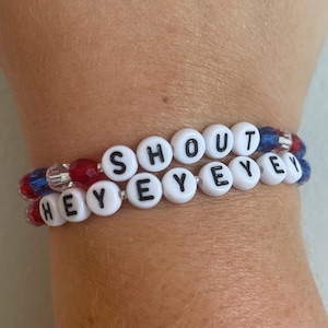 Shout Hey Ey Ey Ey Stackable Buffalo Bills Bracelets