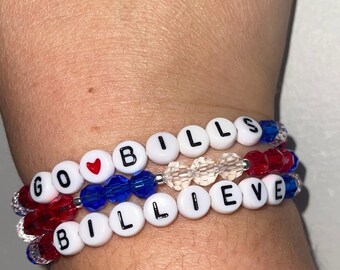 Buffalo Football Bracelet – Handmade Football Team Jewelry for Fans