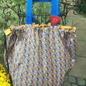 Bicycle basket bag (water-repellent) with matching saddle covers