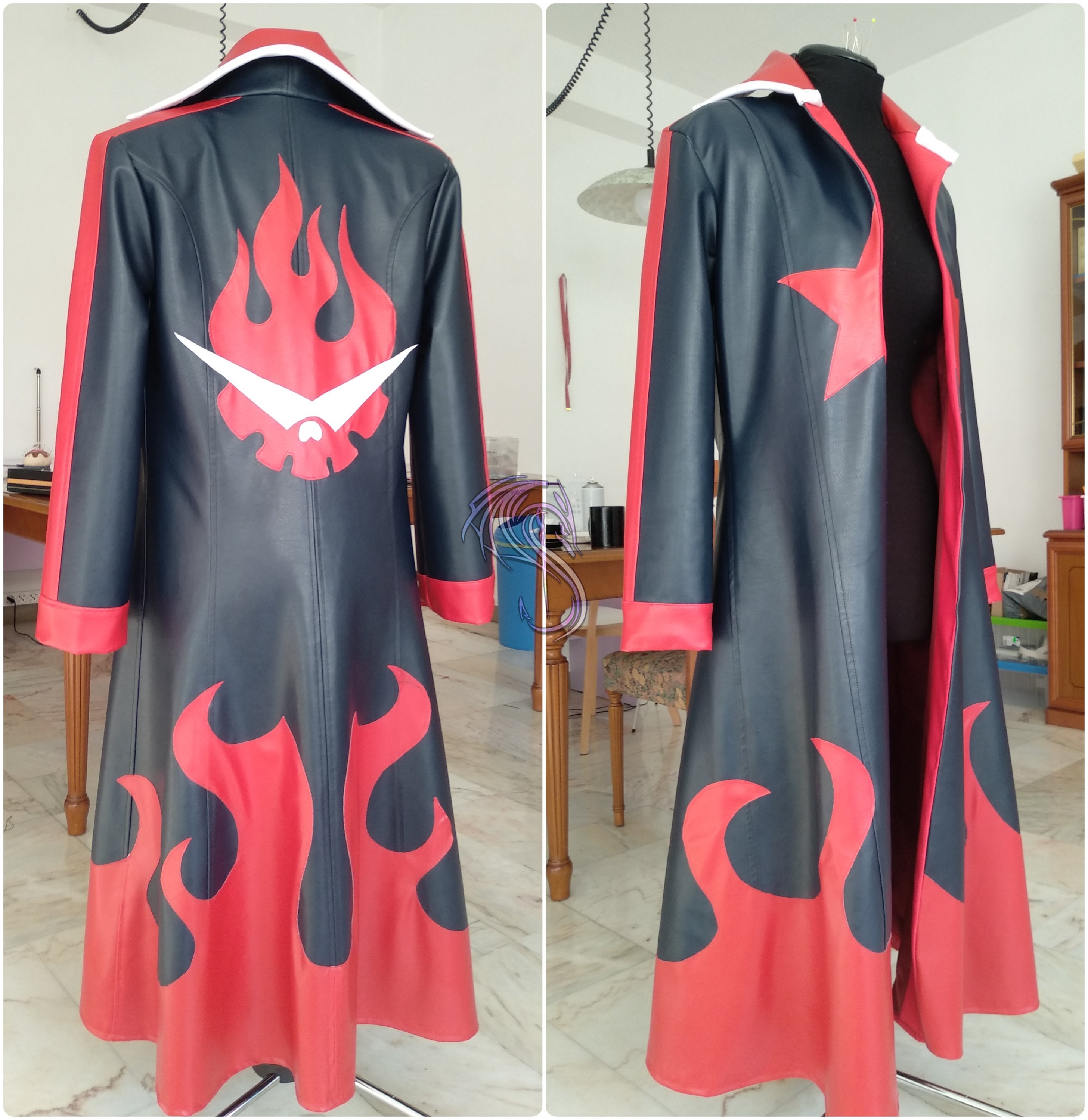 Simon Tengen Toppa Gurren Lagann Hooded Cloak Coat