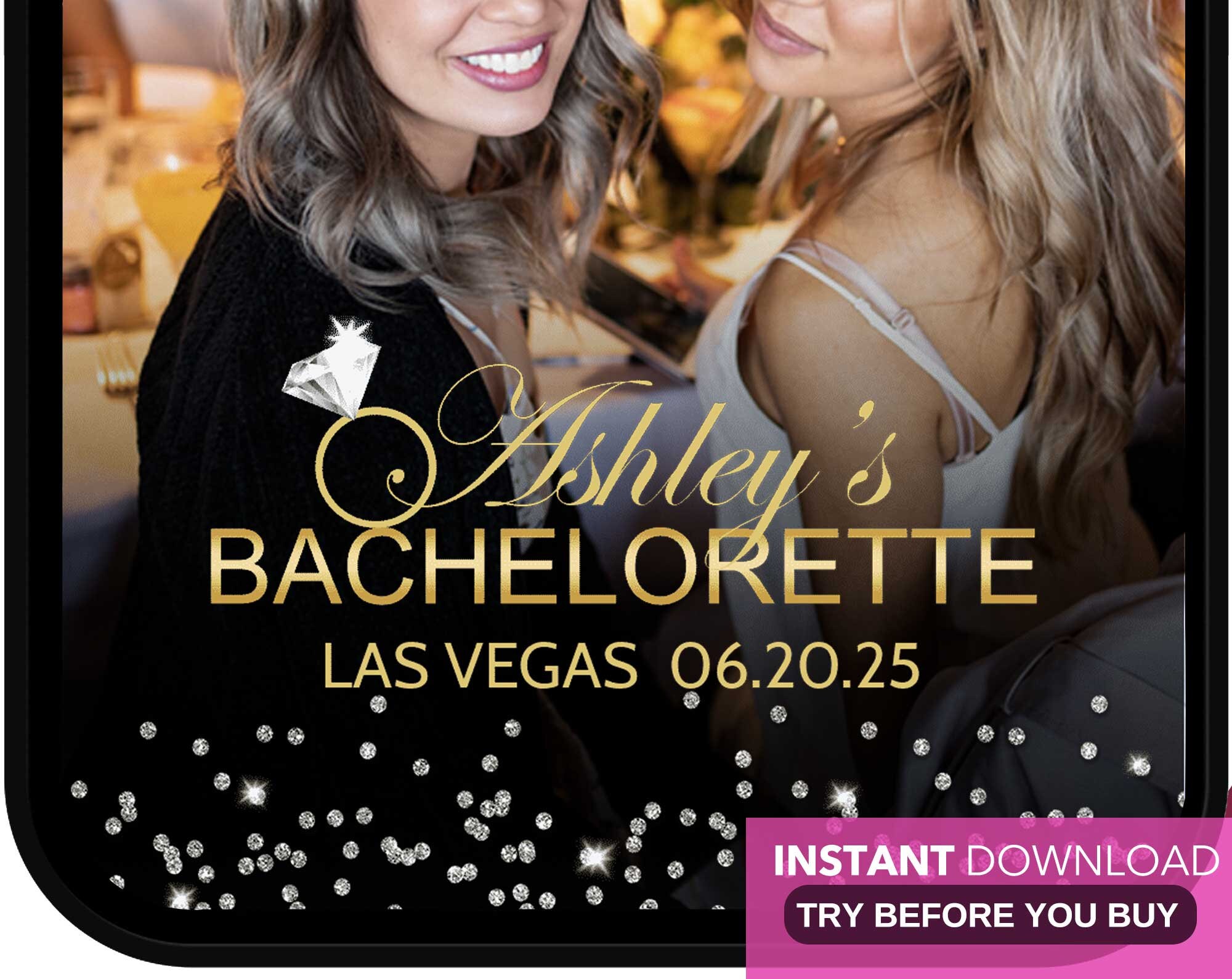 Snapchat Filter Bachelorette Snapchat Geofilter Bachelorette Etsy