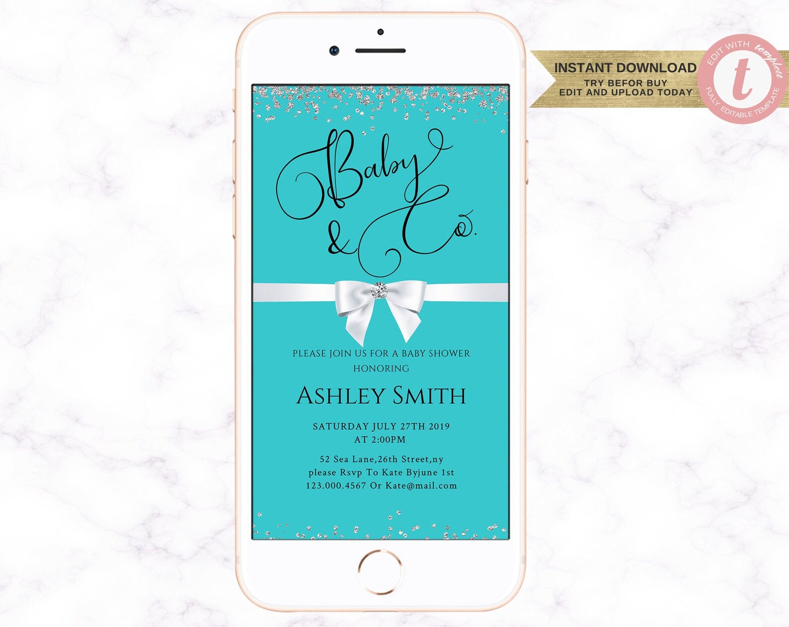 Snapchat Filter Baby Shower Geofilter Baby& Co.instant Etsy