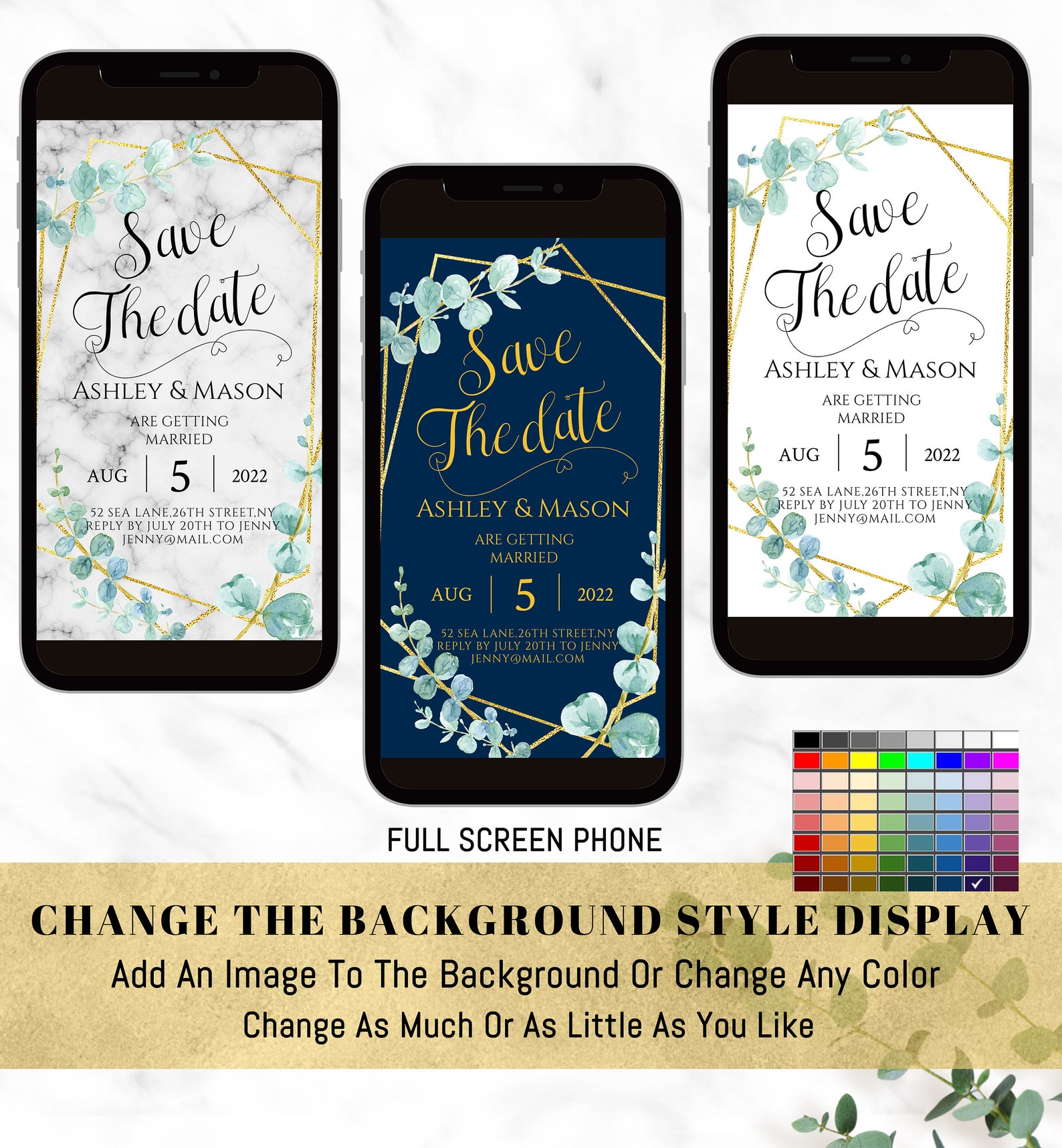 Electronic Invitation Wedding Templateinstant DOWNLOAD Etsy UK