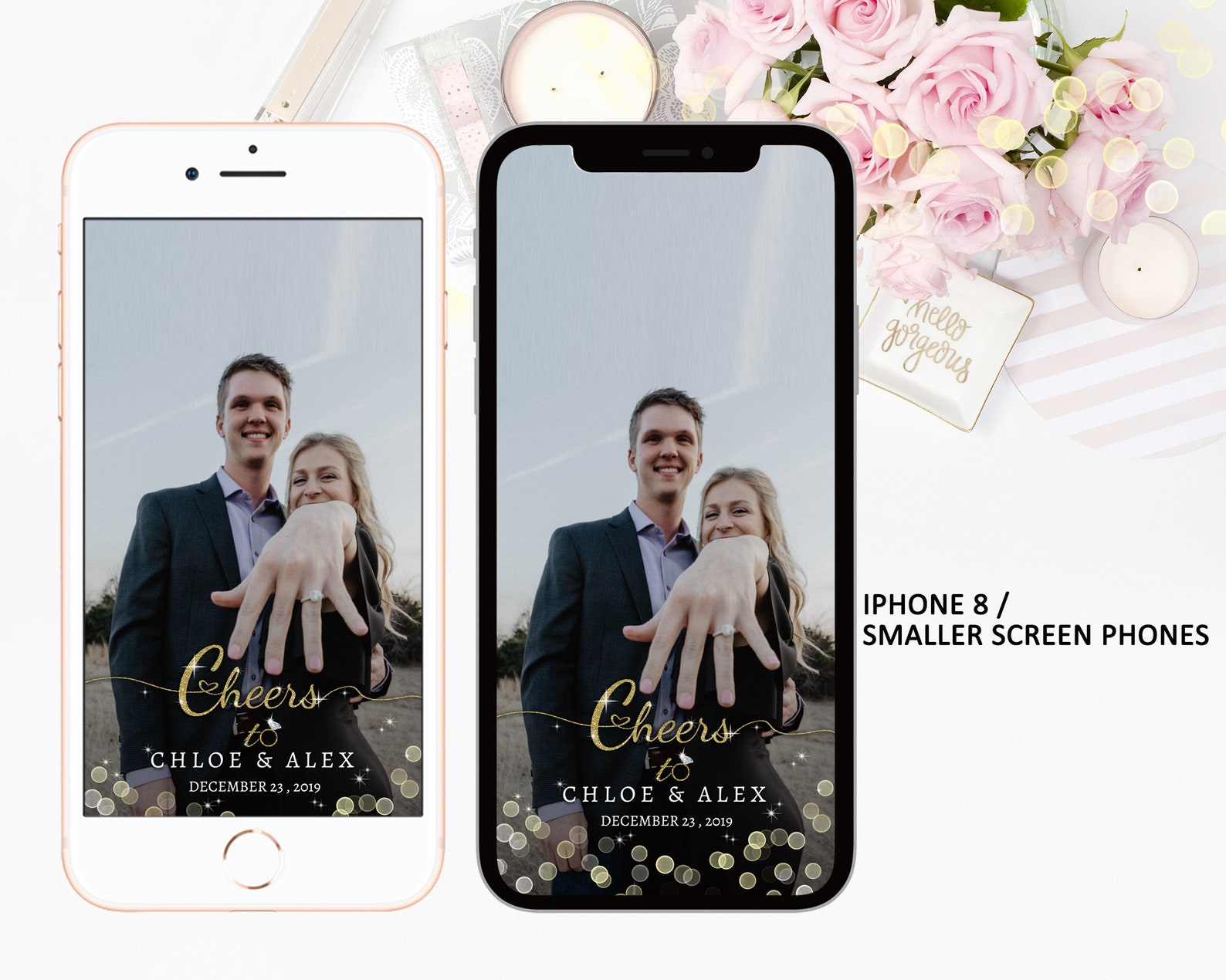 Snapchat Filter Wedding Instant Downlaod Cheers Wedding Etsy UK