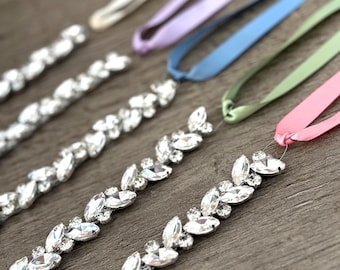 Silver Rhinestone Hairpiece: Dance competition hairpiece