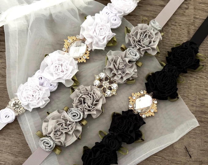 Performance Bun Wrap Collection- Silver, Black or White Dance HairPiece, Competition Hairpiece