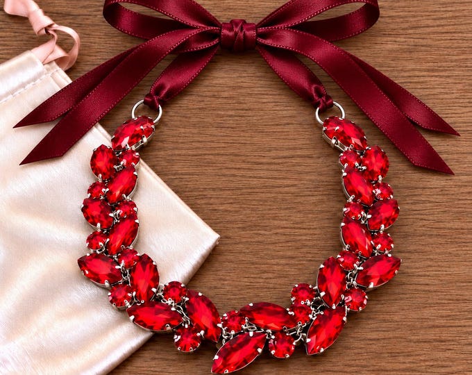 Red Ballet Bun Wrap Rhinestone Hairpiece, Spanish Dance Recital Hair Accessory, Competition Team BunWrap