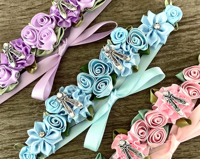 BunFlowerz MTO Ballet Pointe Shoes BunWrap (ballerina doll ballet wrap, young dancer bun wrap, ballerina crown, ballet shoe bunwrap)