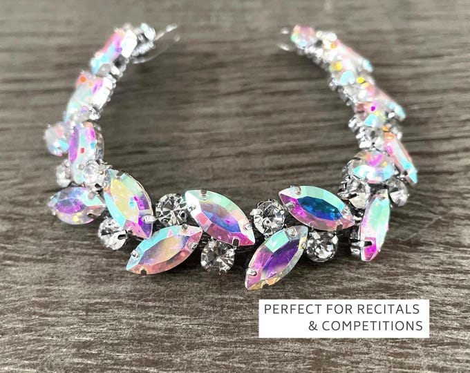 AB Rhinestone Bun Wrap: Bridal Ballet Hair Piece