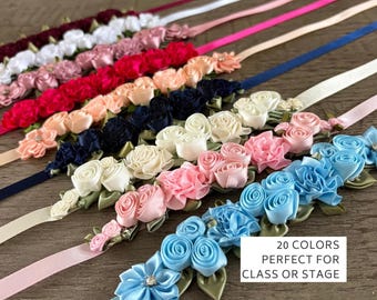 Assorted Floral Ballet Bun Wrap: Dance Recital Bunwrap, Studio class uniform hair