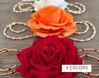 Beaded Rose Ballet Headpiece, Dance Hair Flower, Hairpiece for dance competition