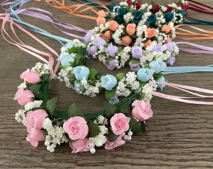 BunFlowerz MTO YAGP Ballet Hair Piece (giselle professional ballet headpiece, swanhilda hair crown, coppelia headpiece, flower garland)