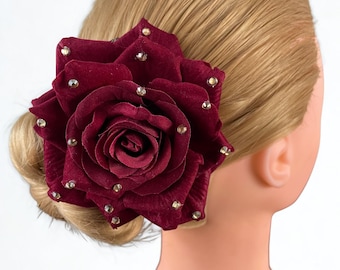 Burgundy Paquita Flower: ballet Headpiece