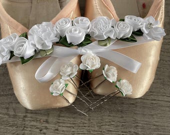 White Ballet Gift Set: BunWrap and BunPin Bundle