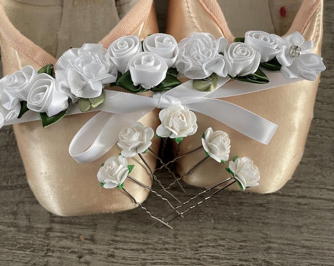 White Ballet Gift Set: BunWrap and BunPin Bundle