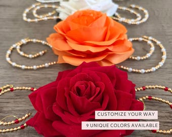 Beaded Rose Ballet Headpiece, Dance Hair Flower