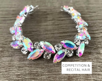 AB Rhinestone Bun Wrap: Bridal Ballet Hair Piece