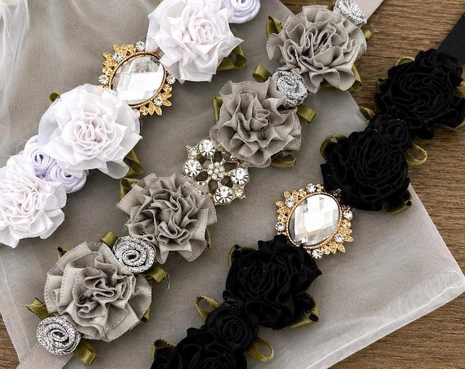 Performance Bun Wrap Collection- Silver, Black or White Dance HairPiece, Competition Hairpiece