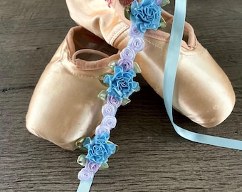 BunFlowerz Lavender and Blue BunWreath (Easter ballet wrap, floral hairpiece, floral garland, bun crown, bun flower, pastel bunwrap)