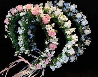 BunFlowerz MTO Hair Garland (bridal head band, la sylphide ballet headpiece, giselle headpice, Cupid hair crown, coppelia headpiece)