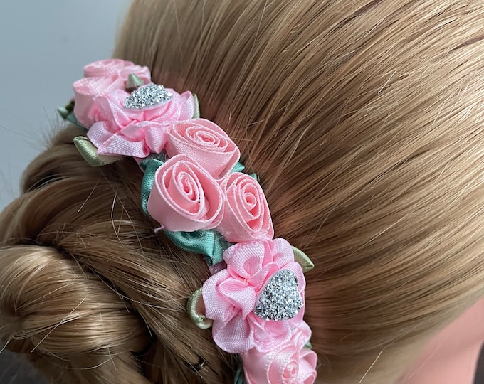 Valentine BunWrap: Pink heart ballet wrap