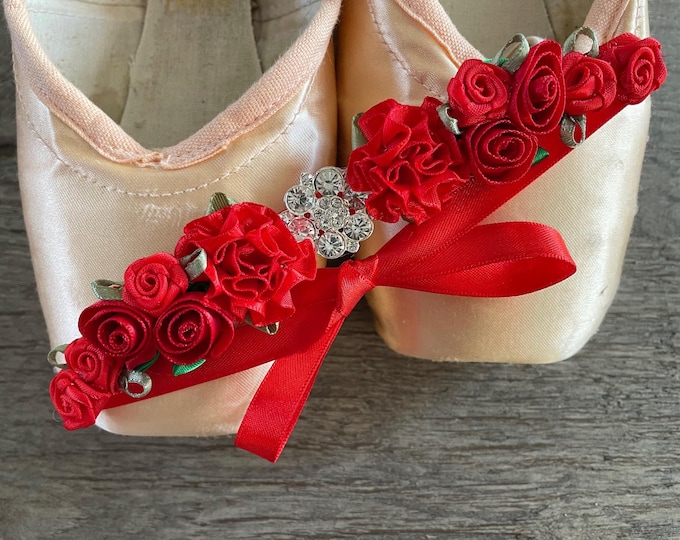 Red Rhinestone Ballet BunWrap: Don Quixote Hair Garland