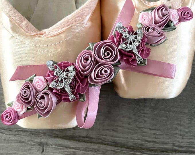 Mauve Ballerina Charm BunWrap: Dusty Rose Ballet Wrap