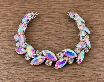 AB Rhinestone Bun Wrap: Bridal Ballet Hair Piece