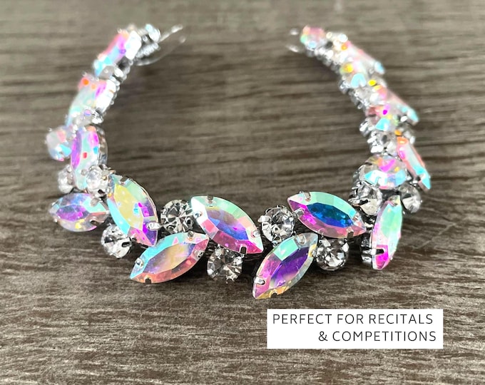 AB Rhinestone Bun Wrap: Bridal Ballet Hair Piece