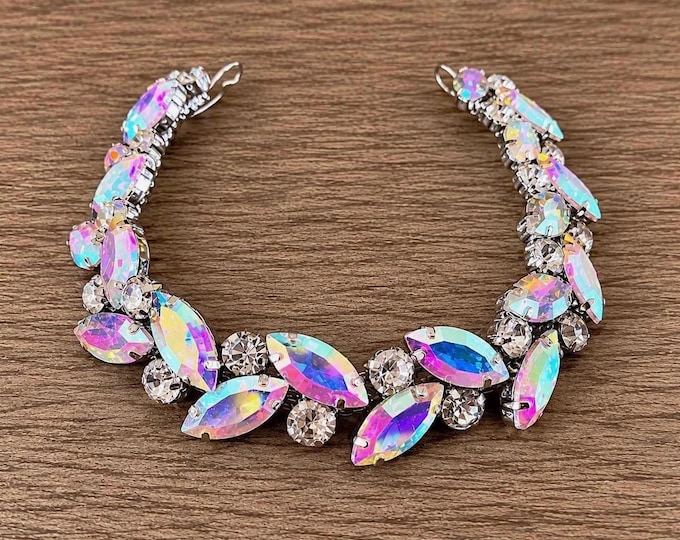 AB Rhinestone Bun Wrap: Bridal Ballet Hair Piece