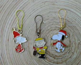 Stitch markers - various designs, made of enamel, Snoopy, Peanuts