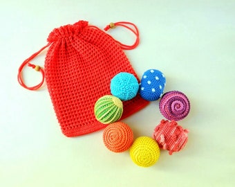 Montessori toddler toys / Sensory toys preschool curriculum kids activities / Rainbow baby rattle fidget toy / Educational toys kindergarten