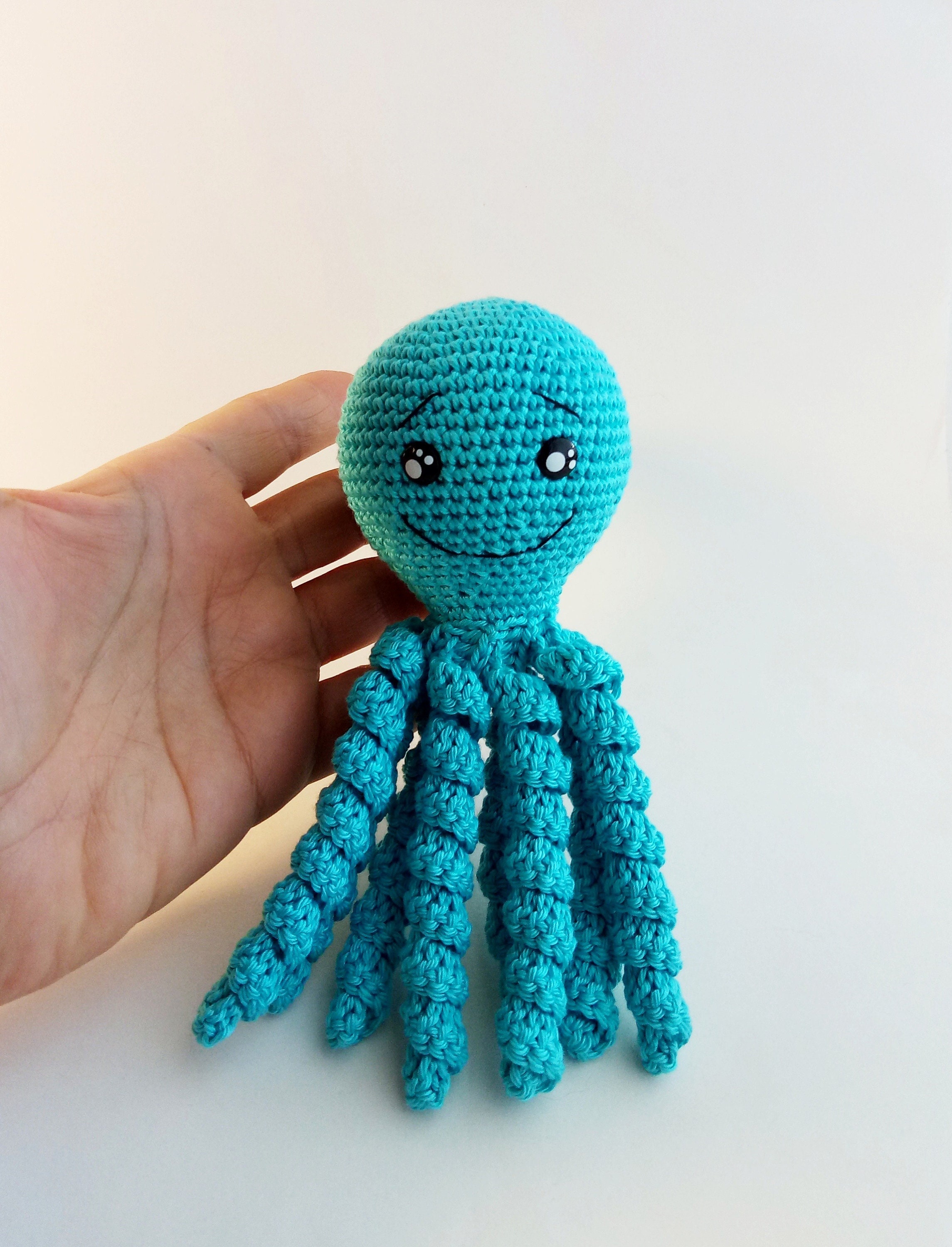 Eco Friendly Sensory Toys Octopus Mini Crochet Animals Octopus Plush 