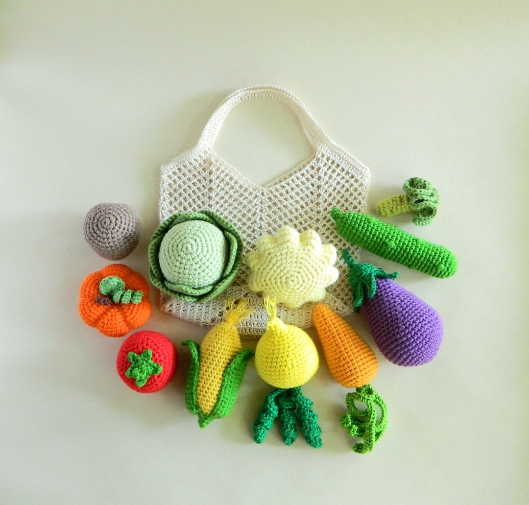 Sensory Kit Play Kitchen Fake Food Toddler Toys / Crochet Food