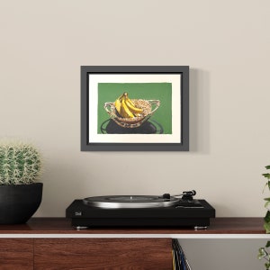 Original Still Life Oil painting of Bananas