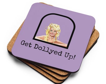 Ottenere Dollyed Up! Sottobicchiere della pittura a olio originale di Dolly Parton
