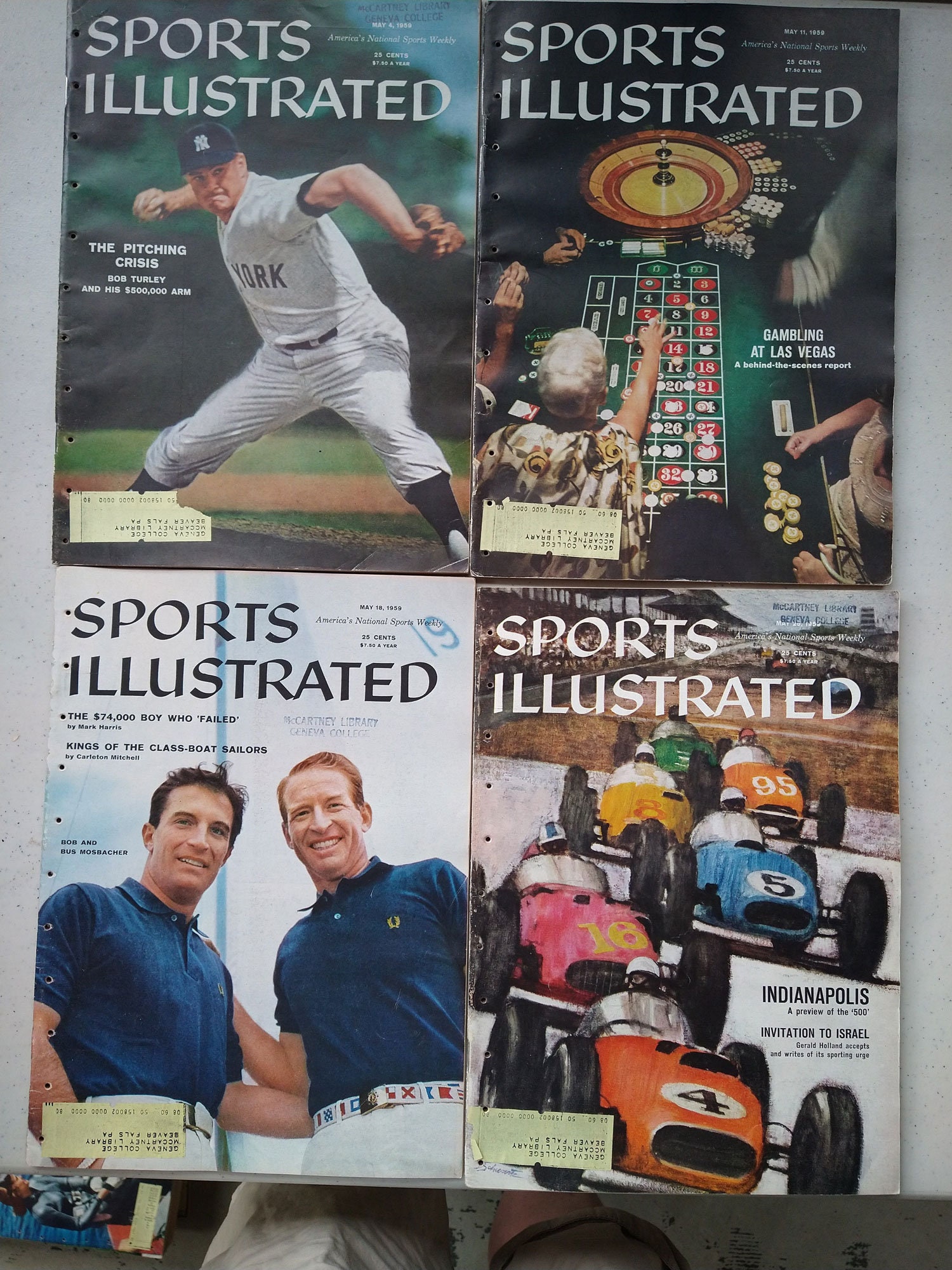 Vintage Sports Illustrated 4 Issues dated from May 1959 Etsy