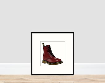 Dr. Martens 1460 boot inspired print