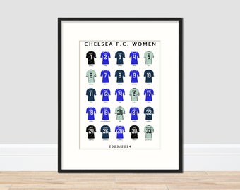 Chelsea Women - 2023/24 Season A3 Print