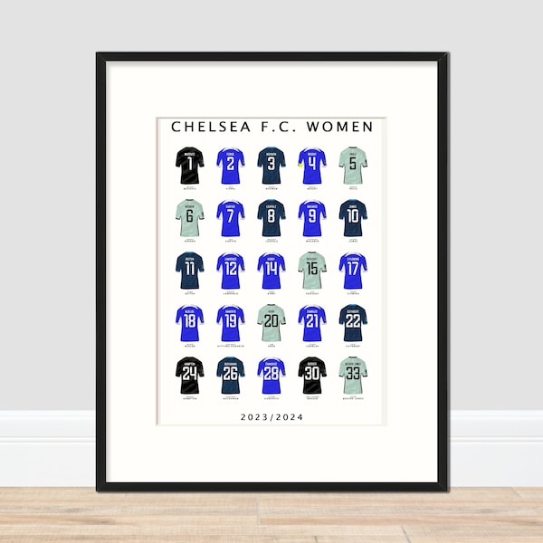 Chelsea Women - 2023/24 Season A3 Print