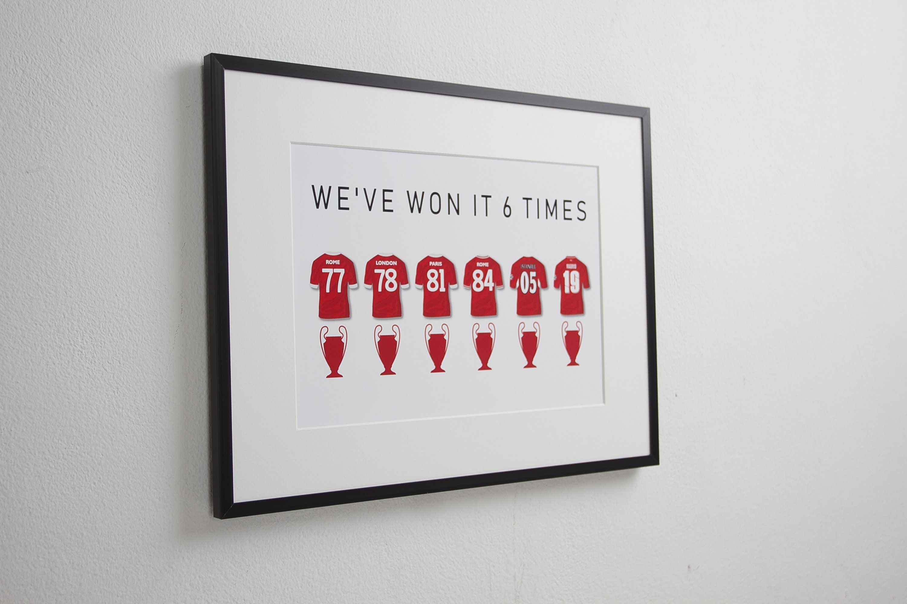 Liverpool - 6 Times A4 Print - Etsy