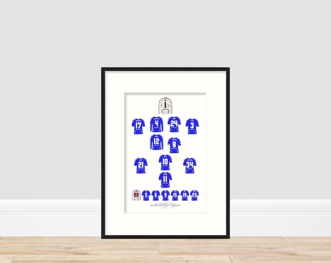 Chelsea - Champions of Europe 2012 A4 Print