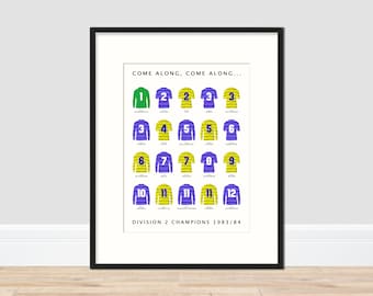 Chelsea - 1983/84 season A3 print