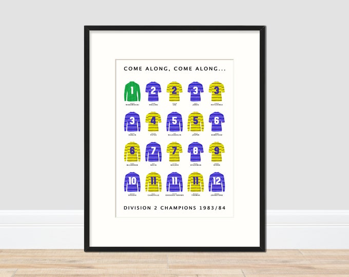 Chelsea - 1983/84 season A3 print